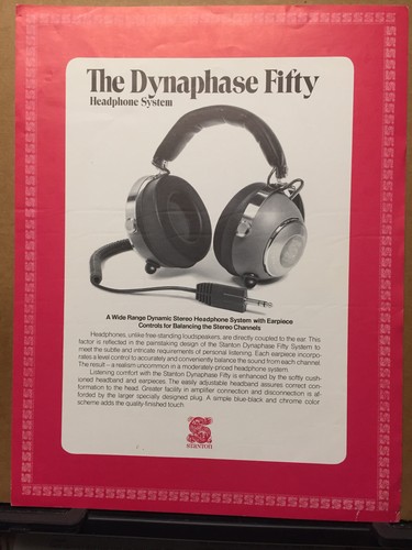 Brochure cuffie vintage